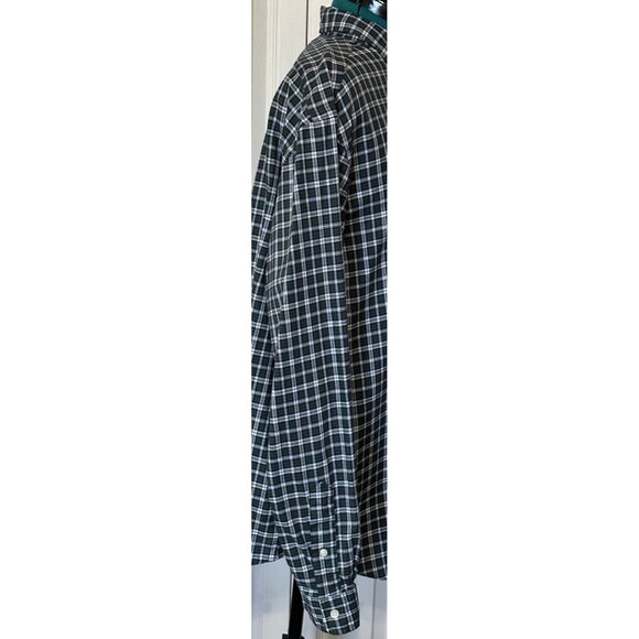 Men's Ralph Lauren Brand Green Button-Down Casual Plaid Shirt 100% Cotton Size X - Picture 4 of 16